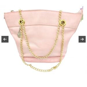 Gucci Pink Shoulder Bag with Gold Chain